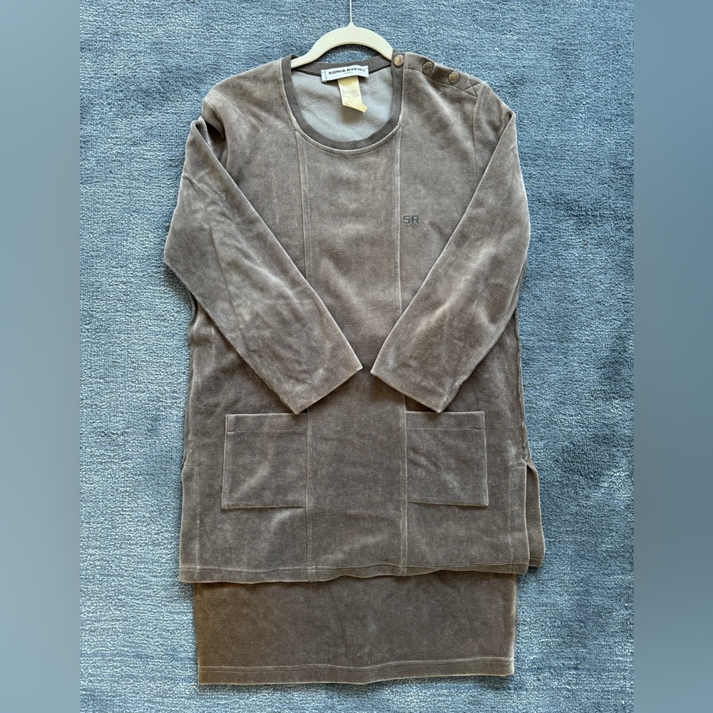 Sonia Rykiel Charcoal Skirt Set